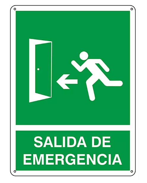Señalización evacuación